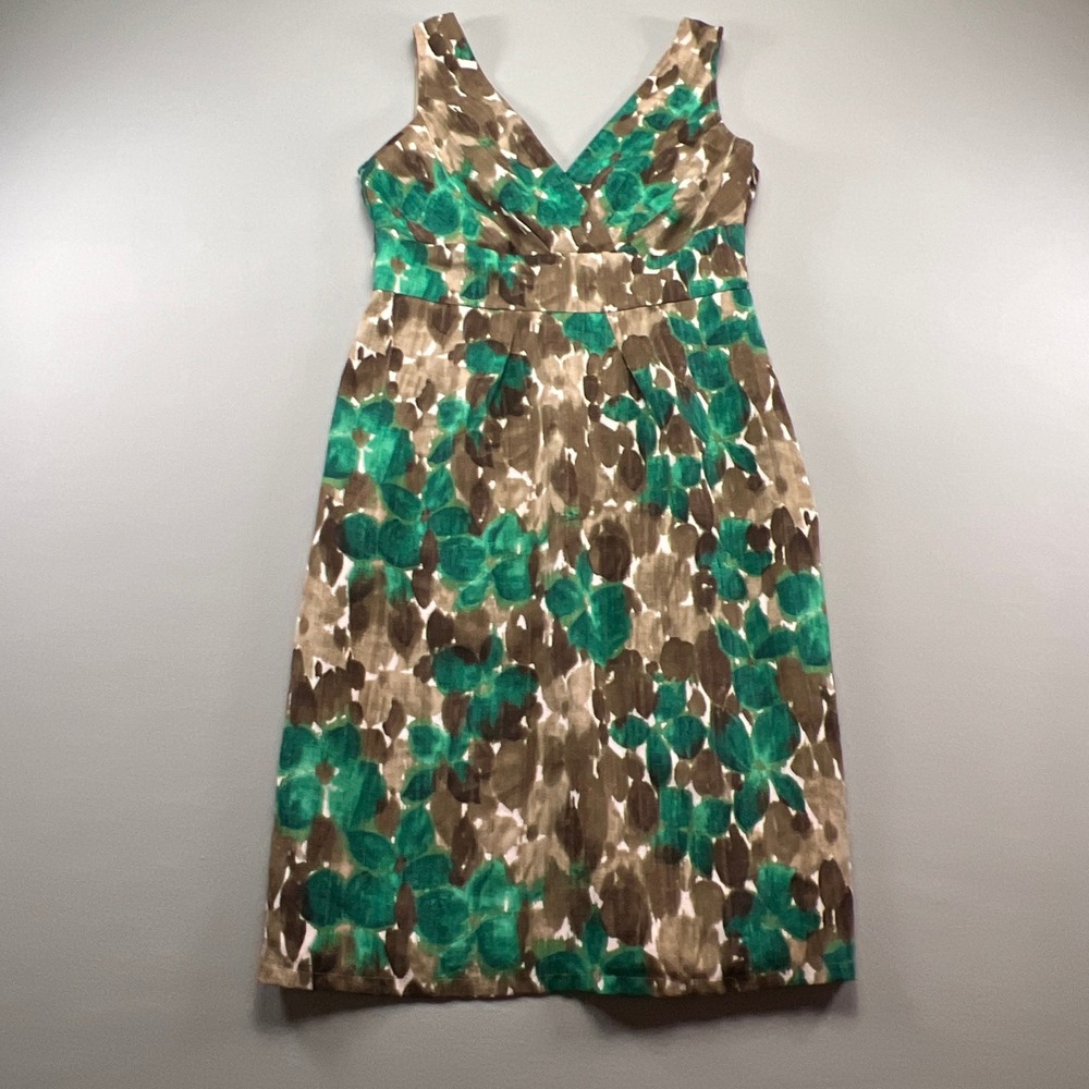Axcess Liz Claiborne Sheath Dress Womens Small Multi Abstract Floral Minimalist - Picture 4 of 10